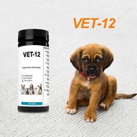 12 Ketone Blood Urobilinogen White Blood Cell Veterinary Instrument Test Strips for Pet Urine Analysis Grade Veterinary Urine