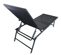 Chaise longue de plage réglable pour l'extérieur
