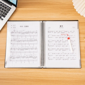 Wholesale A4 Coil‑Bound <b>Music</b> Sheet Holder Transparent Plastic Pocket <b>Music</b> Score Storage Folder For <b>Music</b> School Student - Product Image 5