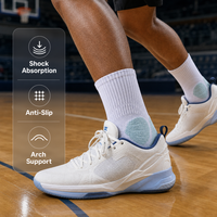Chaussettes de basketball de qualité professionnelle avec protection contre les chocs, semelle rembourrée, chaussettes athlétiques mi-mollet
