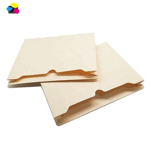 Raccoglitori per Ufficio, 50 per Scatola, Linguette Rinforzate a Taglio Dritto, Formato Lettera, Espansione 1'', Ecologici, Spessore 11pt, Personalizzabili - Product Image 1
