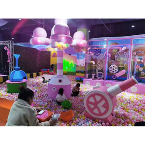 Trẻ em thương mại trong nhà Thiết bị sân chơi Blaster Súng mềm bóng Shooter Powered bóng sân chơi trong nhà bóng núi lửa - Product Image 2