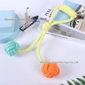 Usine de jouets pour chiens sûrs et respectueux de l'environnement Jouets grinçants en corde de coton avec molaires mordantes et dents de sagesse - Product Image 1