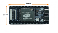 Papan Tiny ESP32-P4 V3.2 Baru 400 MHz Berkinerja Tinggi WT9932P4C61-TINY Berbasis Modul ESP32 P4 dan ESP32 C61 Som untuk Pengembangan IoT