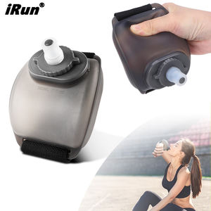 Botella de Agua Deportiva Plegable de Silicona con Pajita, Diseño Nuevo de <span class=keywords><strong>IRun</strong></span>, para Gimnasio, Viajes - Product Image 1