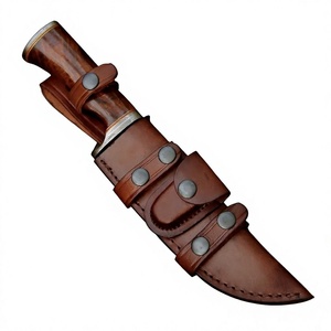 Couteau de chasse et de survie Bowie de haute qualité, édition spéciale, en acier inoxydable avec manche en bois, couteaux Bowie OEM à vendre - Product Image 3