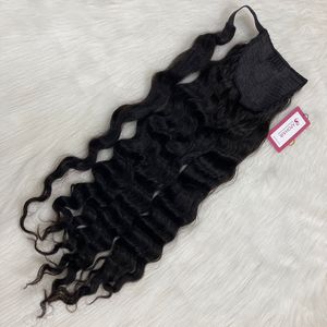 Cola de Caballo con Ondas Suaves, Cabello Humano Virgen con Cutícula Alineada, Cola de Caballo Envolvente, Extensiones de Cabello Vietnamita - Product Image 1