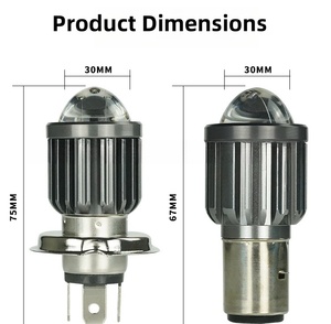 Feux de moto, phare LED intégré pour motos, projecteur à double lentille bicolore, accessoire pour moto - Product Image 4