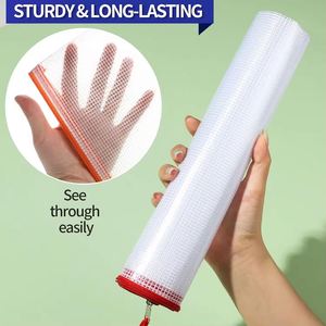 Versatile PVC Packaging <b>File</b> Bag Zippered Mesh Document Pouch Transparent Portable Branded Organizer Promotional - Product Image 4
