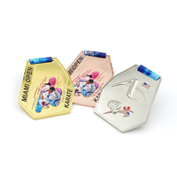 Medali koki puzzle kepingan salju olahraga kustom murah medali lari tari sepak bola medali kickboxing taekwondo kustom medali bjj kagawaran