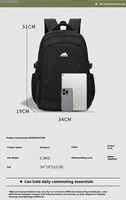 Sac à dos Oxford personnalisé avec logo, vente en gros d'usine, sacoche pour ordinateur portable homme grande capacité, idéal pour les voyages en extérieur