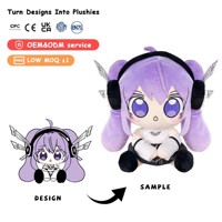 Peluche personnalisée de 20 cm, faite à la main, personnage d'anime ou de jeu, usine OEM ODM, jouet en peluche rembourré en polyester et coton PP, anti-stress