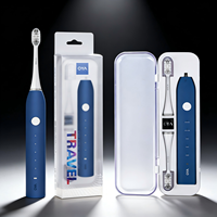 Nouveaux articles 2025, boîte cadeau de luxe de haute qualité, brosse à dents électrique intelligente automatique étanche IPX7, brosse à dents électrique portable de voyage