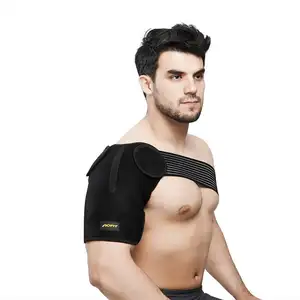 OEM Custom Logo Verstellbar elastisch atmungsaktiv Einzelne Schulter schützt die Schmerz linderung und verhindert die Schulter stütze