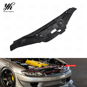 Panneau de refroidissement en fibre de carbone OEM noir pour <span class=keywords><strong>Nissan</strong></span> S14A Silvia Kouki 200SX 240SX 1997-1998, <span class=keywords><strong>Garage</strong></span> Defend - Product Image 2