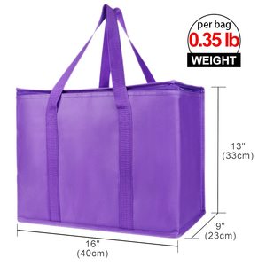 Sigara dokuma katlanabilir buz termal yalıtım yumuşak bira yalıtımlı gıda teslimat için soğutucu çanta tote alışveriş çantası yalıtımlı - Product Image 2
