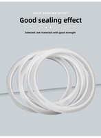 Joint d'étanchéité en silicone transparent, joint torique, étanche à l'eau et à la poussière pour équipements et machines industriels