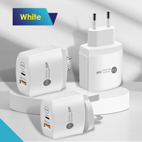 Chargeur mural universel à double port rapide pour ordinateur portable, tablette, téléphone, écouteurs, commutateur Type-C USB PD QC3.0, appareils 25W