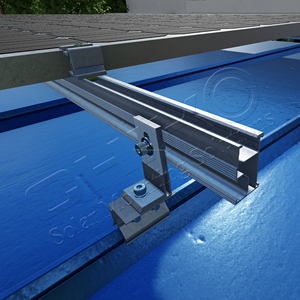 Auvent solaire en aluminium CHIKO avec supports de toit photovoltaïque personnalisables en acier inoxydable anodisé, OEM ODM pour les solutions de toiture métallique - Product Image 1