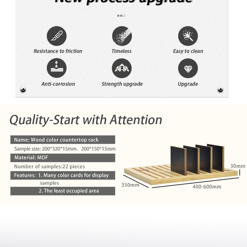 High Quality Wooden Marble Desktop Tile Stand Table Rack Showroom Granite Stone And Quartz Sample Show Countertop For Display