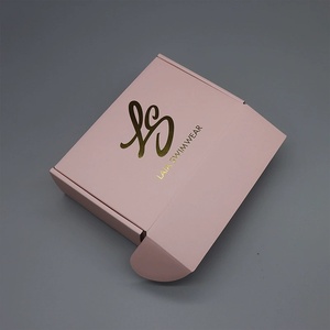Caja de Cartón Corrugado Rosa Personalizada con Diseño de Avión para Uniformes JK, Cosméticos, Comercio Electrónico Transfronterizo - Product Image 5