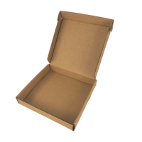 Boîte à pizza en carton ondulé recyclable et portable avec revêtement UV et gaufrage pour emballage de restauration rapide, impression personnalisée de la marque en surface, vente en gros