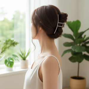 Fermaglio per capelli grande da 11,5 cm, pinza per capelli in metallo per lo styling femminile - Product Image 3