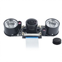 Module de caméra Raspberry Pi 5 mégapixels avec vision nocturne, LED infrarouge intégrée et autres objectifs en option.