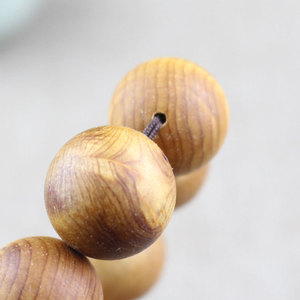 YBCL201203 Wooden <b>Bracelet</b> 15mm 20mm Beads Natural Aroma Antiques Style Jewelry For Men Women - Product Image 3