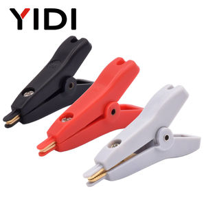 YIDI YD25B-5 5A Bateria Jumper Cabo Pequeno Plano Isolado Vermelho Preto Branco Crocodilo Primavera Teste Clipe Kelvin Jacaré Clamp - Product Image 3