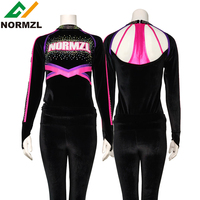 Normzl personnalisé sublimé respirant dernière conception femmes Logo conception fait pom-pom girl danse uniforme tenue d'échauffement