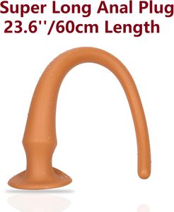 Super Long 24 pouces queue <span class=keywords><strong>de</strong></span> <span class=keywords><strong>cheval</strong></span> Silicone doux grand gode Anal Plug, énormes jouets sexuels anaux pour la Stimulation <span class=keywords><strong>de</strong></span> l'<span class=keywords><strong>anus</strong></span> vagin jeu érotique - Product Image 2