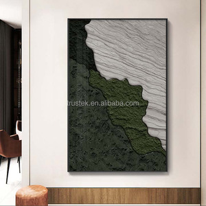 Nghệ thuật tối giản sang trọng hiện đại trừu tượng bức tranh vải in bức tranh tường thiết kế pha lê sứ hoạt cảnh trang trí - Product Image 3