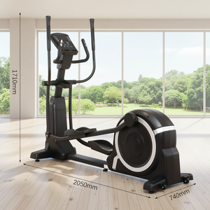 Cyclette Ellittica Manuale per Casa con Resistenza Magnetica, Telaio in Acciaio e Display LED, Azionamento a Ruota Posteriore - Product Image 1