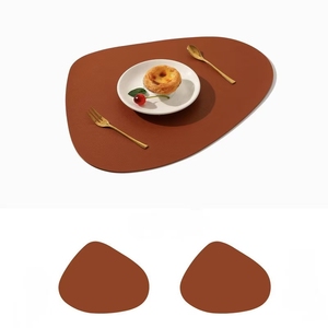 餐垫不规则聚氨酯皮革餐垫套装防水桌垫餐垫 - Product Image 6