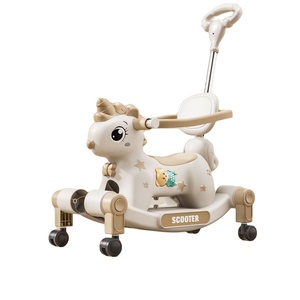 <span class=keywords><strong>Cheval</strong></span> à bascule pour enfants, trotteur et poussette en plastique, cadeau de premier anniversaire pour bébés de 6 à 12 mois et de <span class=keywords><strong>1</strong></span> à 3 ans - Product Image 1