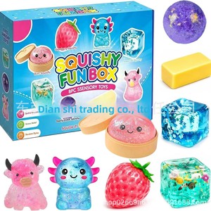 8-Piece Boxed Rubber Maltose Stress-Relief Squeeze Toy <b>Blind</b> Box Set - Product Image 1