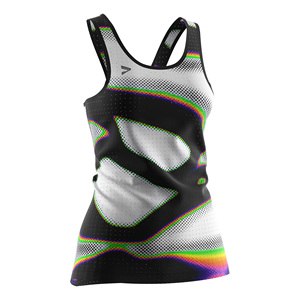 Neon Fashion Ladies Running <b>Singlets</b> with Breathable Back Mesh Holes Daily and Fitness Wear - Product Image 4