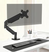 Bras de moniteur à ressort à gaz réglable en hauteur à rotation complète pour écran d'ordinateur Support de bureau robuste