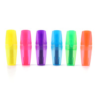 Marcadores Fluorescentes Coloridos para Niños, Regalos Promocionales, Diseño Kawaii, Punta Oblicua, para Uso Escolar y de Oficina