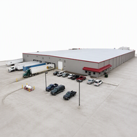 Bâtiments d'entrepôt et bureaux en acier galvanisé à grande portée, stockage industriel, conception personnalisée, services de construction complets, durables