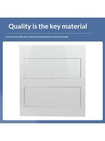 Boîtier de distribution domestique à 36 circuits, modèle pour usage intérieur, 72 encastrables, 60 à montage en surface, double rangée, trois couches, 96