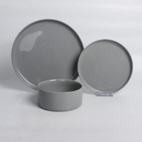Ensemble de vaisselle en céramique pour 4 assiettes et bols empilables