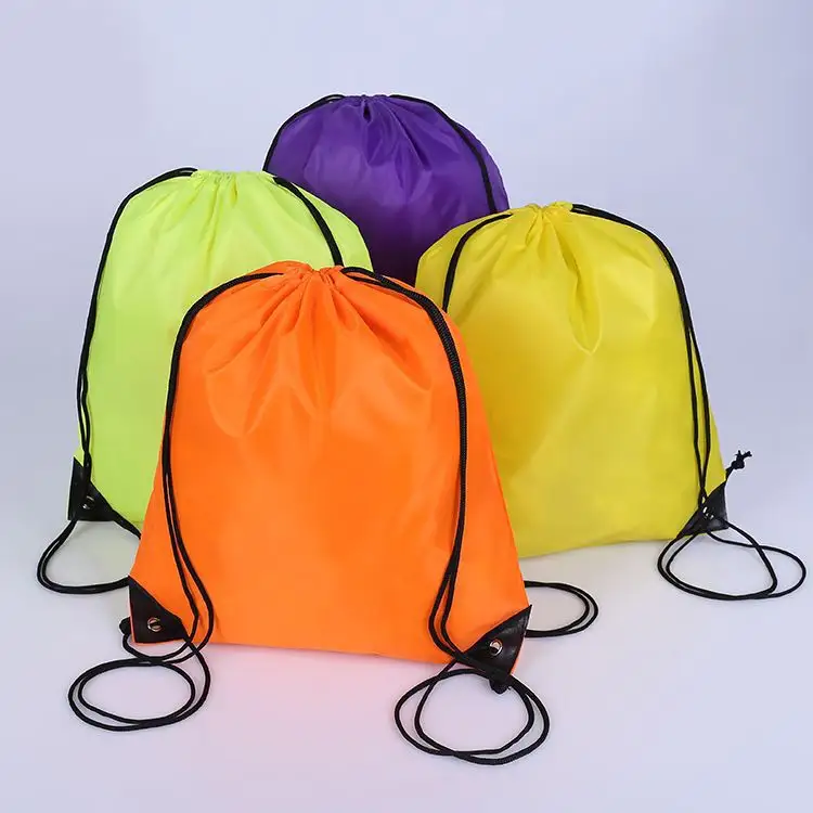 210d पॉलिएस्टर बंडल जेब कस्टम-मेड नायलॉन drawstring बैग बैग डबल पट्टा बैग