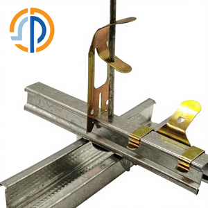 <span class=keywords><strong>Rail</strong></span> transversal supérieur en acier galvanisé 25x21mm, matériau de charpente en acier léger <span class=keywords><strong>pour</strong></span> composants de grille de <span class=keywords><strong>plafond</strong></span> - Product Image 2