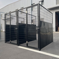 Enceinte extérieure robuste de taille multiple avec revêtement en poudre 5ft * 10ft * 6ft Large Dog Run Kennel House Enclosure