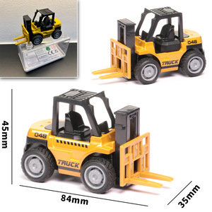 合金和金属压铸迷你工程车玩具 1:100 比例 带塑料包装 - Product Image 3