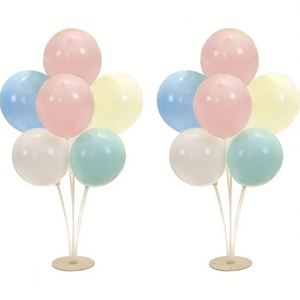 Kits de supports de ballons transparents réutilisables pour table et sol, adaptés aux décorations de fêtes d'anniversaire et de mariages - Product Image 4