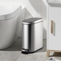 Poubelle à pédale personnalisée à usage domestique Poubelle en acier inoxydable avec seau intérieur