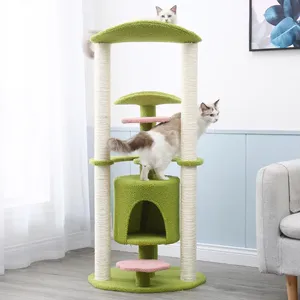 Grosir penjualan terlaris disesuaikan ukuran besar kayu hewan peliharaan rumah menara Kondominium pohon kucing - Product Image 2